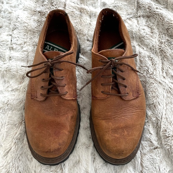 ALP Boots Vintage Brown Leather Chunky Lugged Sole Shoes Low Top Boots main image 11